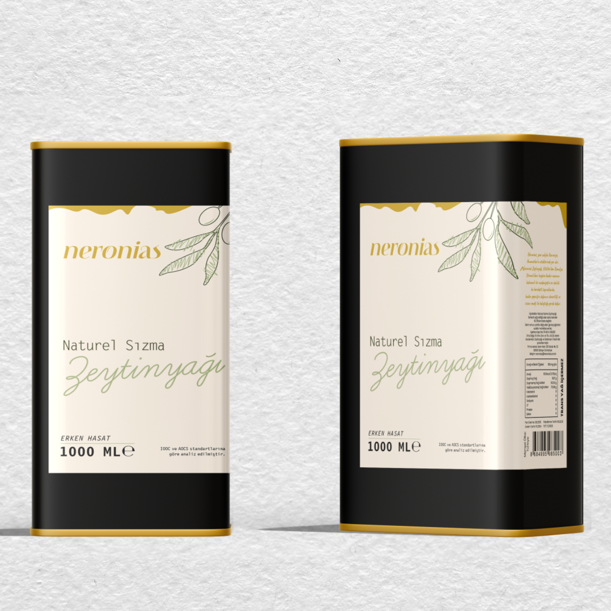 Neronias Sızma Zeytinyağı 2'li Paket